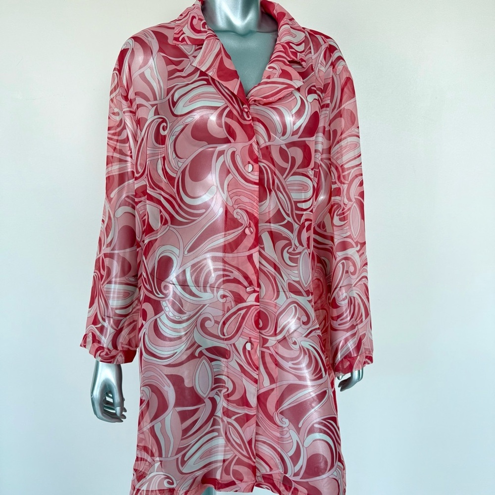 Women sheer shirt dress size 18-20 - Picture 2 of 6
